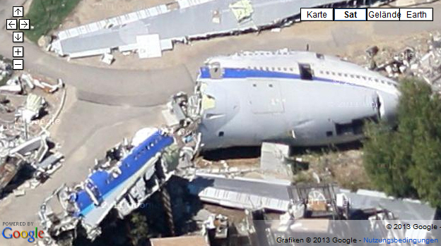 Abgestützte 747<br><br>